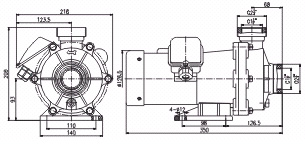 MP系列微型磁力驅(qū)動(dòng)循環(huán)泵安裝尺寸圖 MP系列微型磁力驅(qū)動(dòng)循環(huán)泵安裝尺寸圖